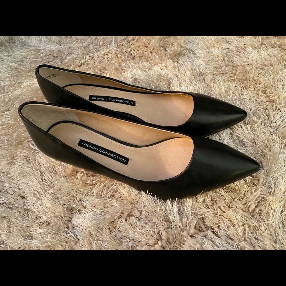 French Connection Black Pointed Heels